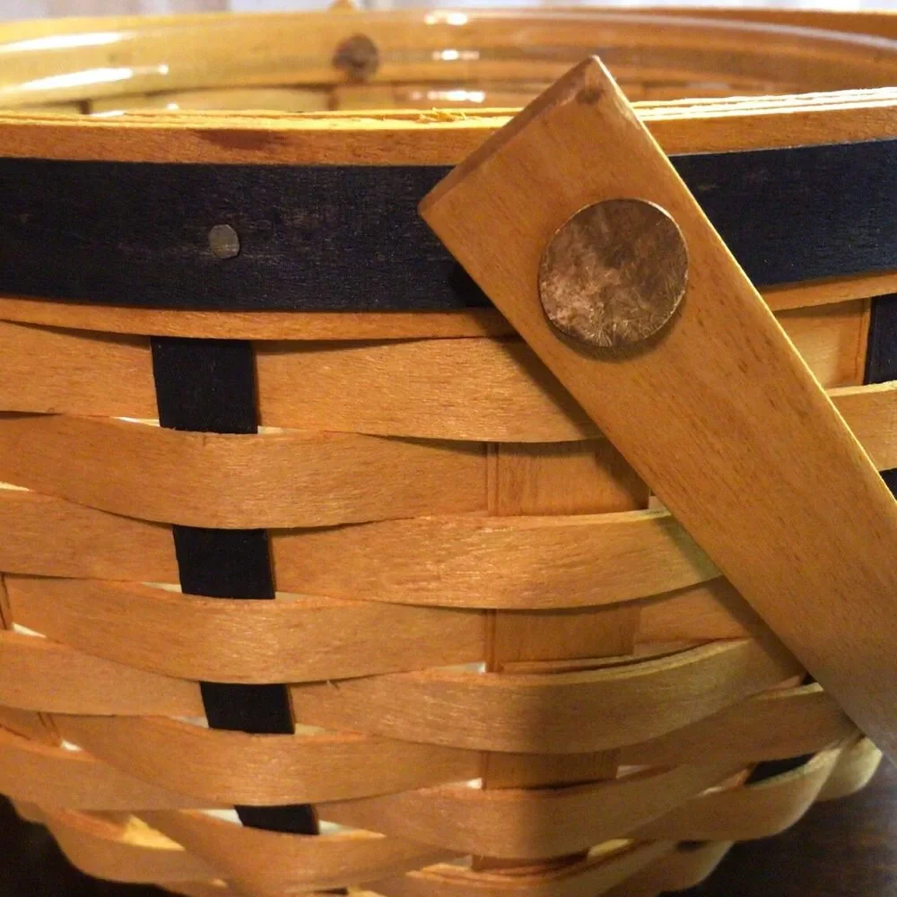 Longaberger 2002 Golf Club Basket With Plastic Protector Signed